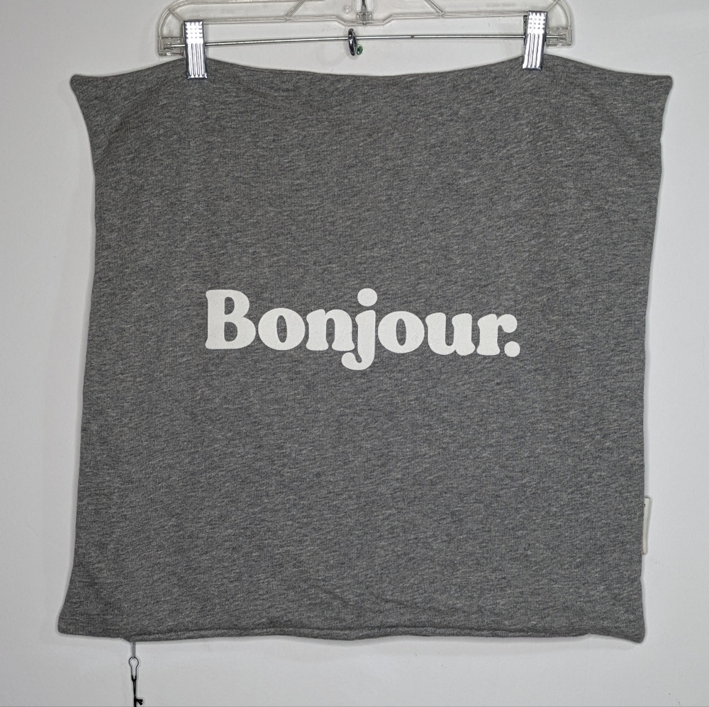 NWT Province of Canada for The Jilly Box grey bonjour pillow case